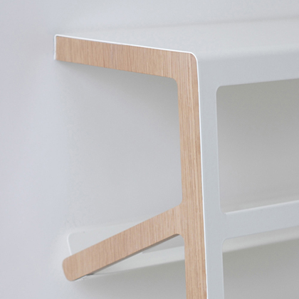 Oak Veer with Glossy Steelsheet